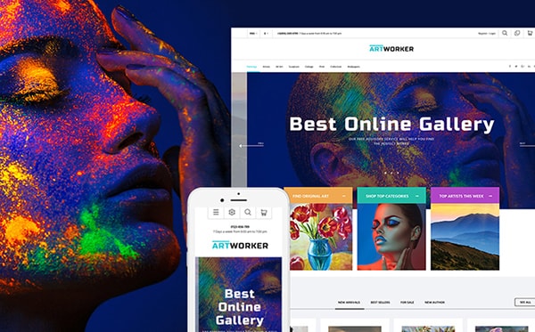 Artworker Online Art Gallery PrestaShop Theme