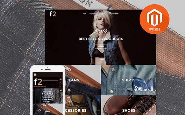 F2 Fashion Boutique Magento Theme