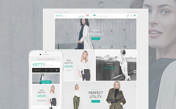 Ketty Clothing Store Magento Theme