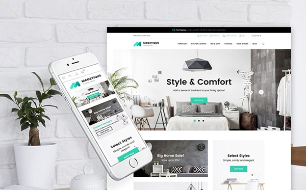 Magetique Modern Furniture Magento Theme