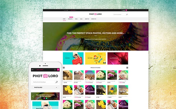 PhotoLoro Stock Photo Shopify Theme