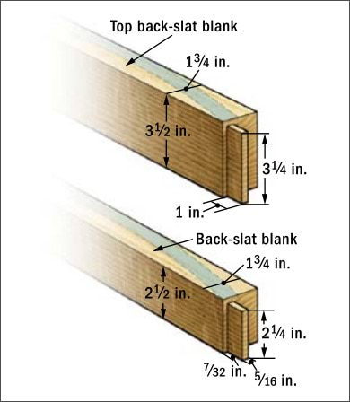 Armchair Slat Details