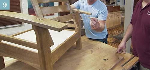 glue up the chair
