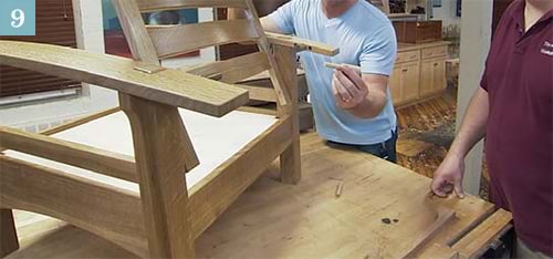 glue up the chair