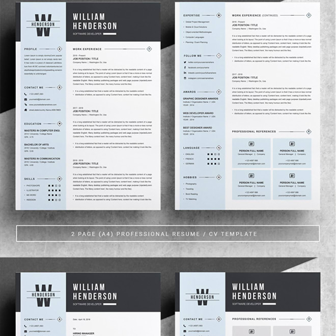 Henderson Resume Template