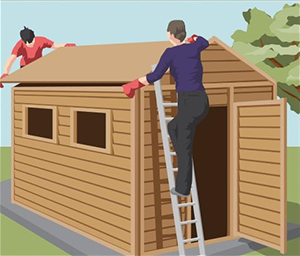 How to build a shed roof